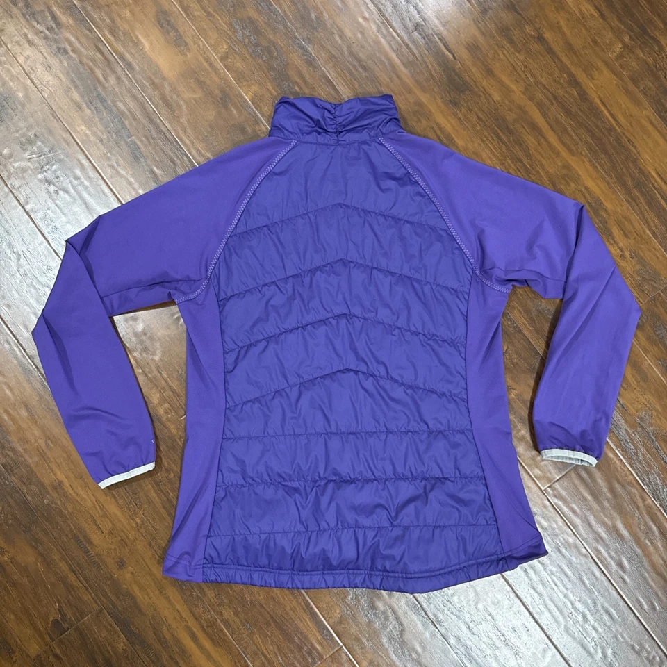 Chaqueta Púrpura Rara NBA San Antonio Spurs Columbia Para Mujer Talla XL Cremallera Completa Puffer Foto 3 de 4