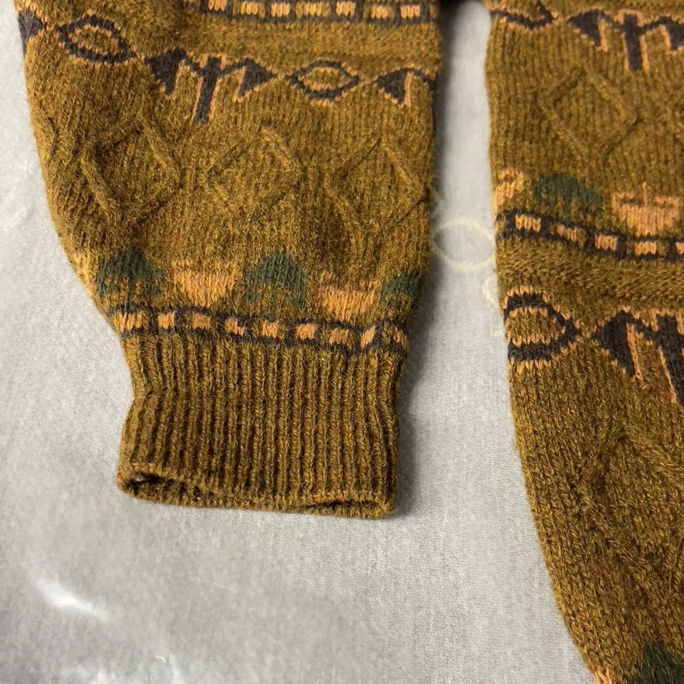 Suéter Barrymore Burlington Londres Abuelo Pullover Hombres 2XL Marrón Cuello Redondo. Foto 3 de 4