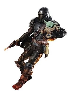Bandai - SH Figuarts : La figurine de The Mandalorian accompagné de