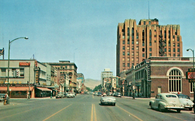 Yakima Washington WA Street View Yakima Avenue Vintage Postcard Unposted