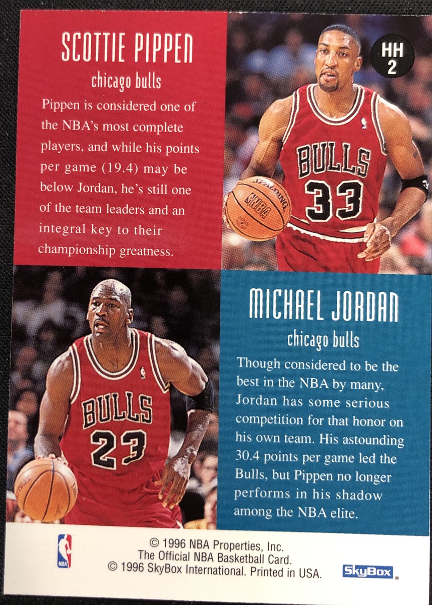 NBAカード MICHAEL JORDAN×SCOTTIE PIPPEN 1996 Hoops head to head Michael Jordan - Scottie pippen #HH2