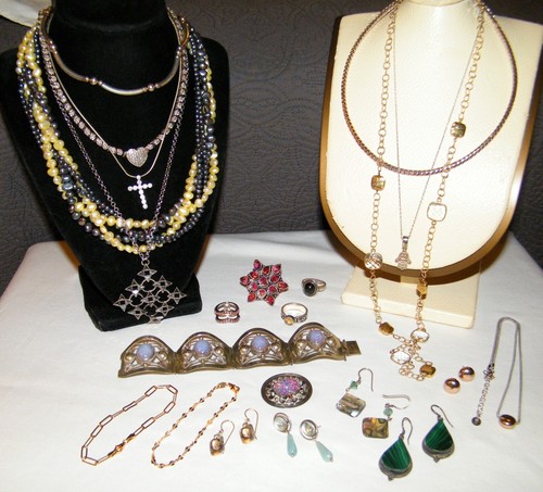 Vtg 22Pc STERLING SILVER 925 MIXED JEWELRY LOT Many Marked~Mexico~Italy~Dyadema