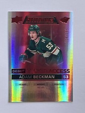 2021-22 UD Credentials Debut Ticket Access Red RC #117 Adam Beckman 128/199