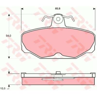 Kit Pastiglie Freno A Disco TRW GDB472 – Compatibile Ford Sierra Cosworth, AC Cobra E Altri - 2