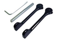 Fullex Maniglie di Ricambio per Porta Patio in Coppia Set 5mm, Acciaio