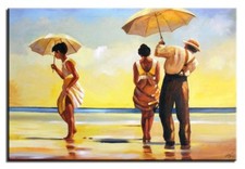 Jack Vettriano-Verrückte Hunde-90x60cm Dipinto a Olio Tela Foto Wanddeko G06202