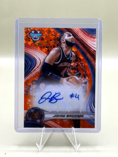 2024-25 Bowman's Best Johni Broome Orange Geometric Auto Auburn /25