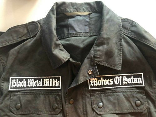 Camisa Watain Black Metal Milicia Parche Medianoche Negra Camuflaje Hasta la Muerte - Imagen 5 de 8