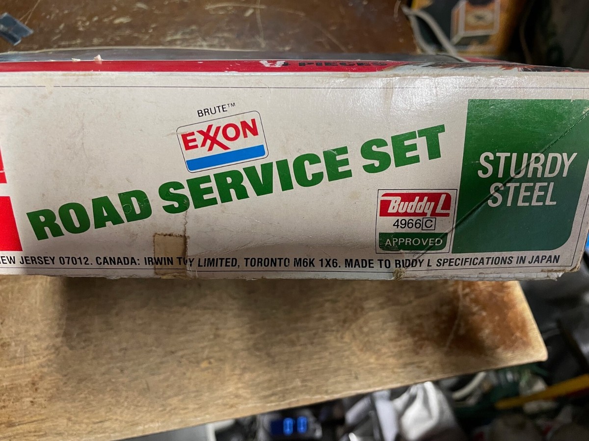 Vintage 1976 BUDDY L EXXON ROAD SERVICE SET 4966C Original