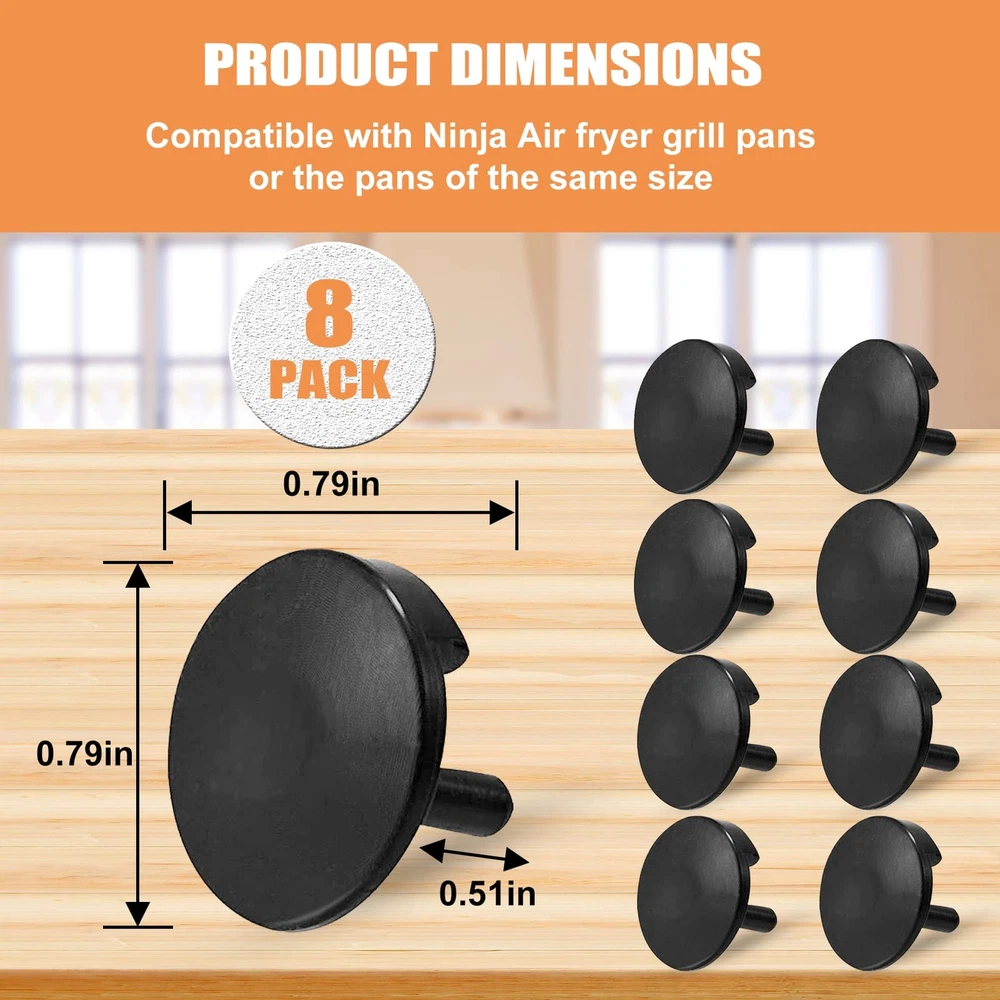 Air Fryer Replacement Parts for Ninja Foodi Airy Fryer, 8 PCS Food Grade Air ...