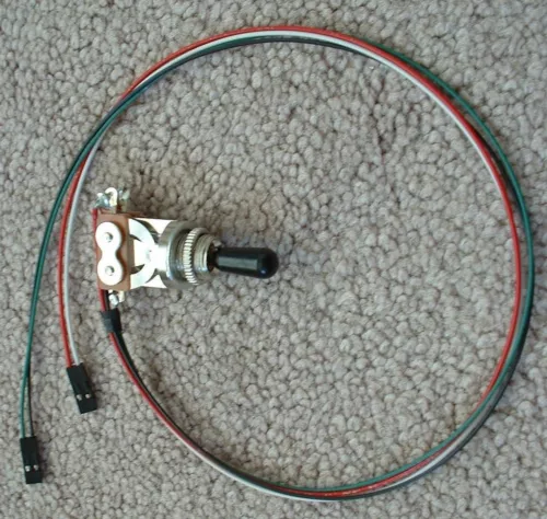SOLDERLESS Wiring CHROME 3-WAY TOGGLE SWITCH Les Paul quick connect for emg NEW*