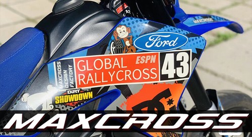 YAMAHA WR250R WR250X ALL YEARS MAXCROSS GRAPHICS KIT DECALS STICKERS FULL KBLC3 - Picture 4 of 6