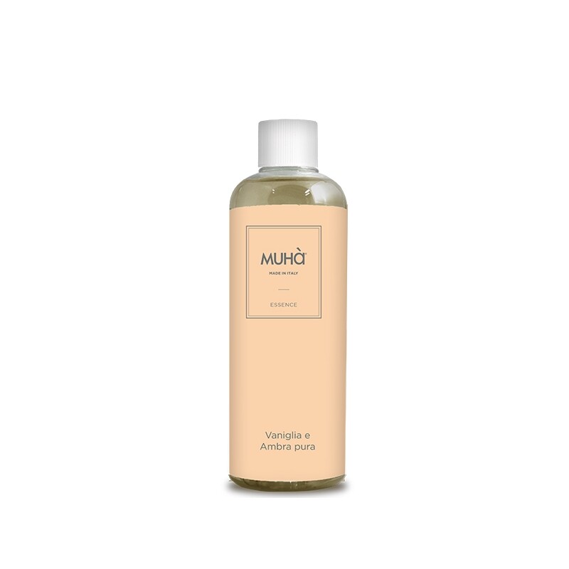 MUHA' Ricarica Refill 500ml Profumatore D'Ambiente Vaniglia e Ambra Pura