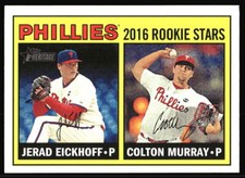 2016 Topps Heritage Phillies Rookie Stars Jerad Eickhoff / Colton Murray #173