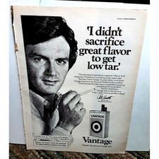 1979 Vantage Cigarettes Peter Accetta New York Original Vintage Print Ad 70s