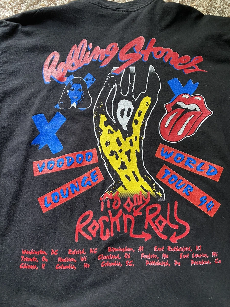 Rolling stones voodoo deals lounge world tour hoodie