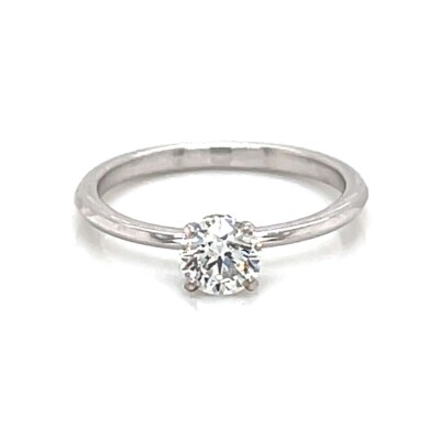 Tiffany & Co 0.50 ct E/VVS-2 Round Cut Diamond Solitaire Engagement in Platinum