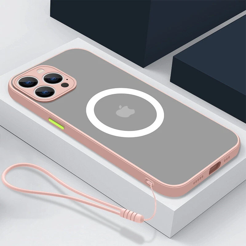Durable MagSafe Matte Shockproof Phone Case for iPhone 15 14 Pro Max 13 12 11