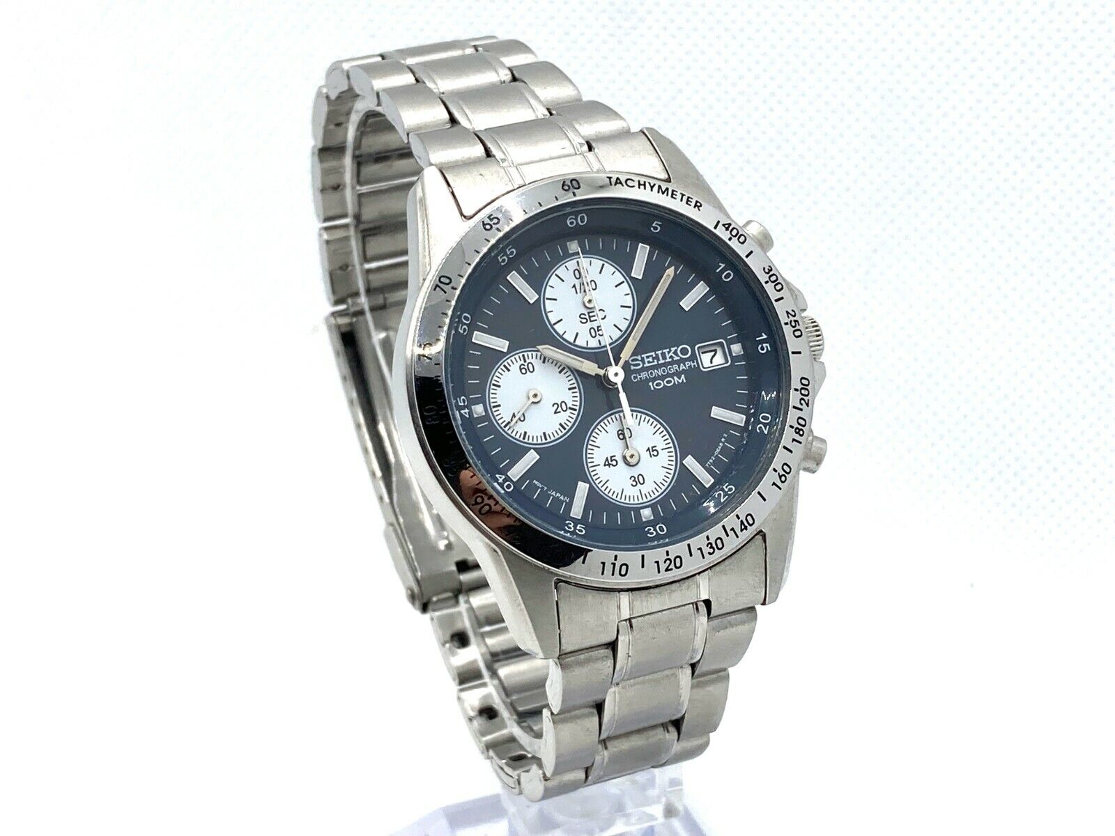 Auth SEIKO Chronograph Men's Wristwatch Reverse Panda Dial SND367 7T92-0DW0  | eBay