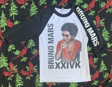Rare 2017 Official Bruno Mars 24k Gold Magic World Tour Shirt Sz S