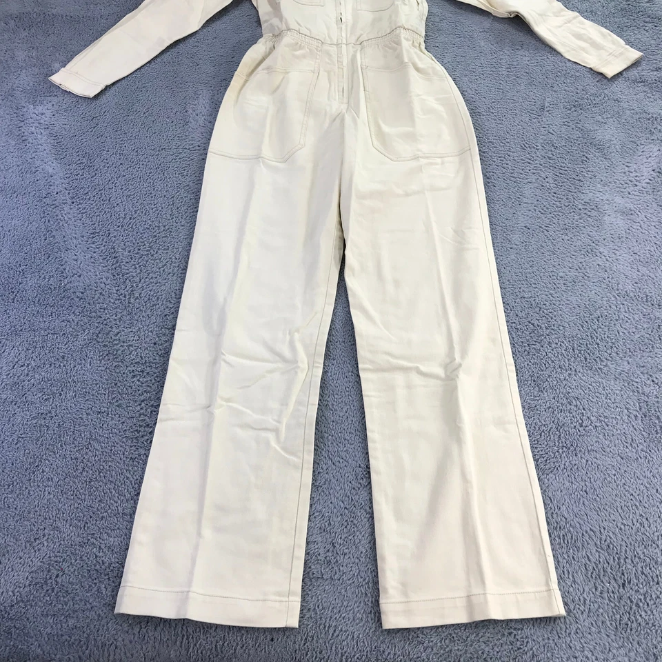 L. F. Markey Mono Mujer 2 EE. UU. Danny Boilersuit Mono Denim Marfil Bolsillo Foto 3 de 4