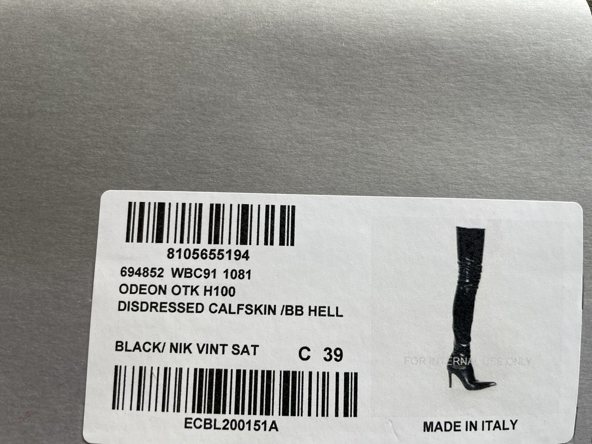 【BALENCIAGA】ODEON 100MM OVER-THE-KNEE ブーツ Balenciaga Balenciaga Odeon Over-The-Knee Boots Black
