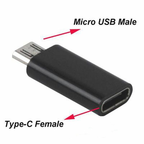 Micro USB Female to Type C Stecker Adapter Stecker Konverter-for Andriod Z6K9 - Zdjęcie 2 z 4