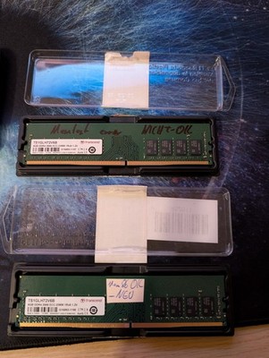 16GB (2x8GB) Transcend DDR4-2666V RAM ECC UDIMM - Bitte lesen!