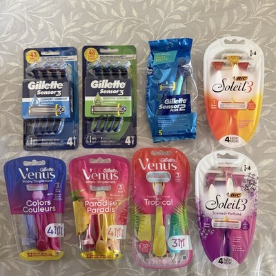 Gillette Venus BIC Women's Disposable Razors (LOT OF 7)