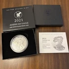 🦅 🪙 2021-S $1 1-oz T2 Proof American Silver Eagle w/ Box, OGP & COA 🦅🪙