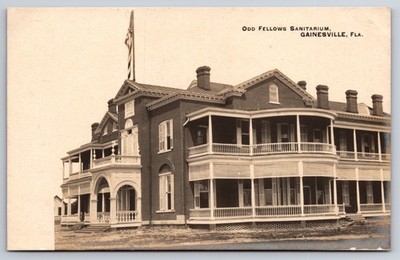 Odd Fellows Sanitarium Gainesville Florida FL c1905 Real Photo RPPC