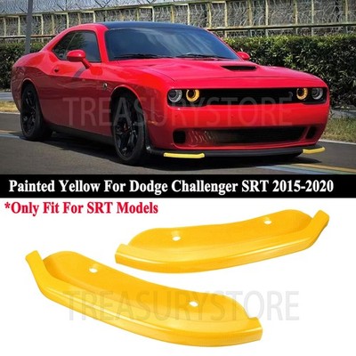 For Dodge Challenger SRT Hellcat 2015-2020 Front Bumper Lip Side Guard Protector