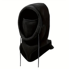 Fleece Balaclava Hood with Mask - Windproof Warm for Winter Outdoor Activities
