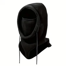 Fleece Balaclava Hood with Mask - Windproof Warm for Winter Outdoor Activities