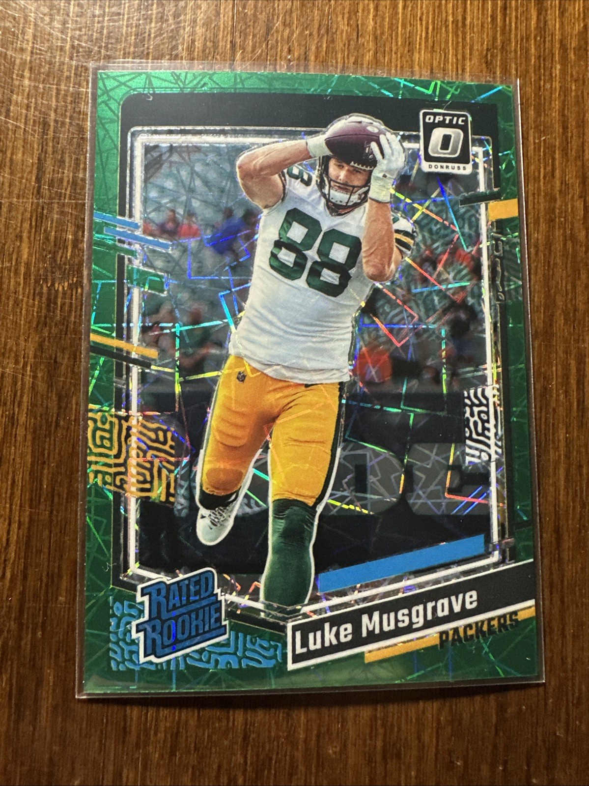 2023 Panini Donruss Optic - Rated Rookie Green Velocity Prizm #241 Luke Musgrave