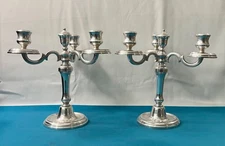 ERCUIS 3 light chandelier model FEELING silver metal candle holder 24 cm