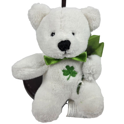 St. Patrick's Day-themed plush bear 6''