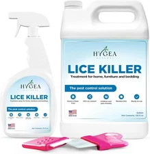 Hygea Natural Lice Kit with Comb & Magnifier – Safe, Non-Toxic Lice & Nits