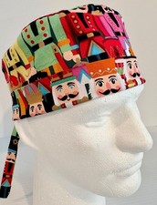 Christmas Nutcracker Lined Medical Scrub Cap Surgery Hat Dental Pediatric Chef