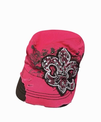 Nice Black Label Pink Brass khaki pink and Black Twill Military Cap Y2K adjustab Buy Pink Camo Patrol Cap - Adjustable at Army Surplus World main image 4