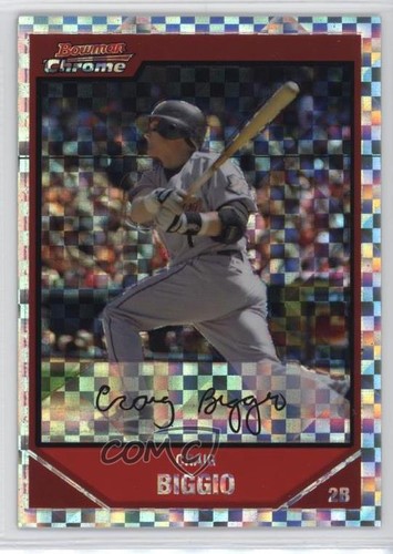 Craig Biggio [Xfractor] #33 2007 Bowman Chrome card