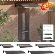 Door Canopy Polycarbonate Outdoor Window Front Back Door Canopy Awning UK