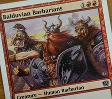 X 1 Balduvian Barbarians NM-M Ninth Edition 174 MTG Magic The Gathering