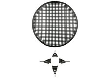 Install Bay 85-9012 Black Finish 12" Single Waffle Steel Woofer Grille Hardware