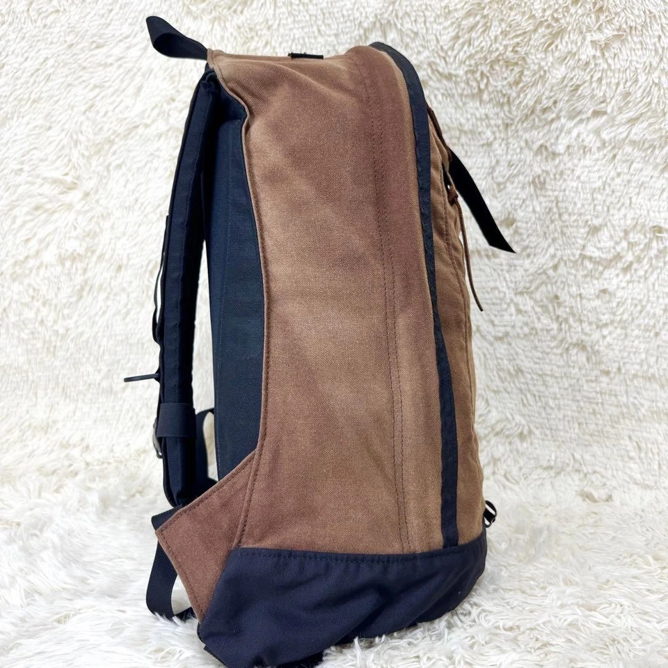 Mochila Gregory Hombres Super Vhtf Etiqueta Plateada Algodón Encerado Marrón Edición Limitada Fuera Foto 4 de 4