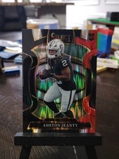 2025 Panini Select - Concourse Ashton Jeanty #4 Black & Red Shock Prizm (RC)