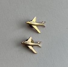 WW2 Lot 2 Early F-86 Sabre Jet Pilot Qualification Lapel Pin Rare Memorabilia