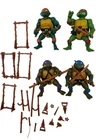 Lot of 4 1988 TMNT Teen Mutant Ninja Turtles Playmates Mirage Figure Accessories