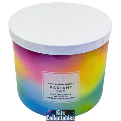 Bath & Body Works - Radiant Sky - Large 3 Wick Candle - Rare Discontinued NEW