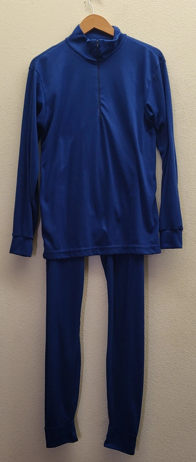 VTG Patagonia Capilene Base Layer Set (Shirt & Pants) Men's L Blue Made in USA